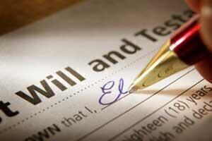 A last will and testament