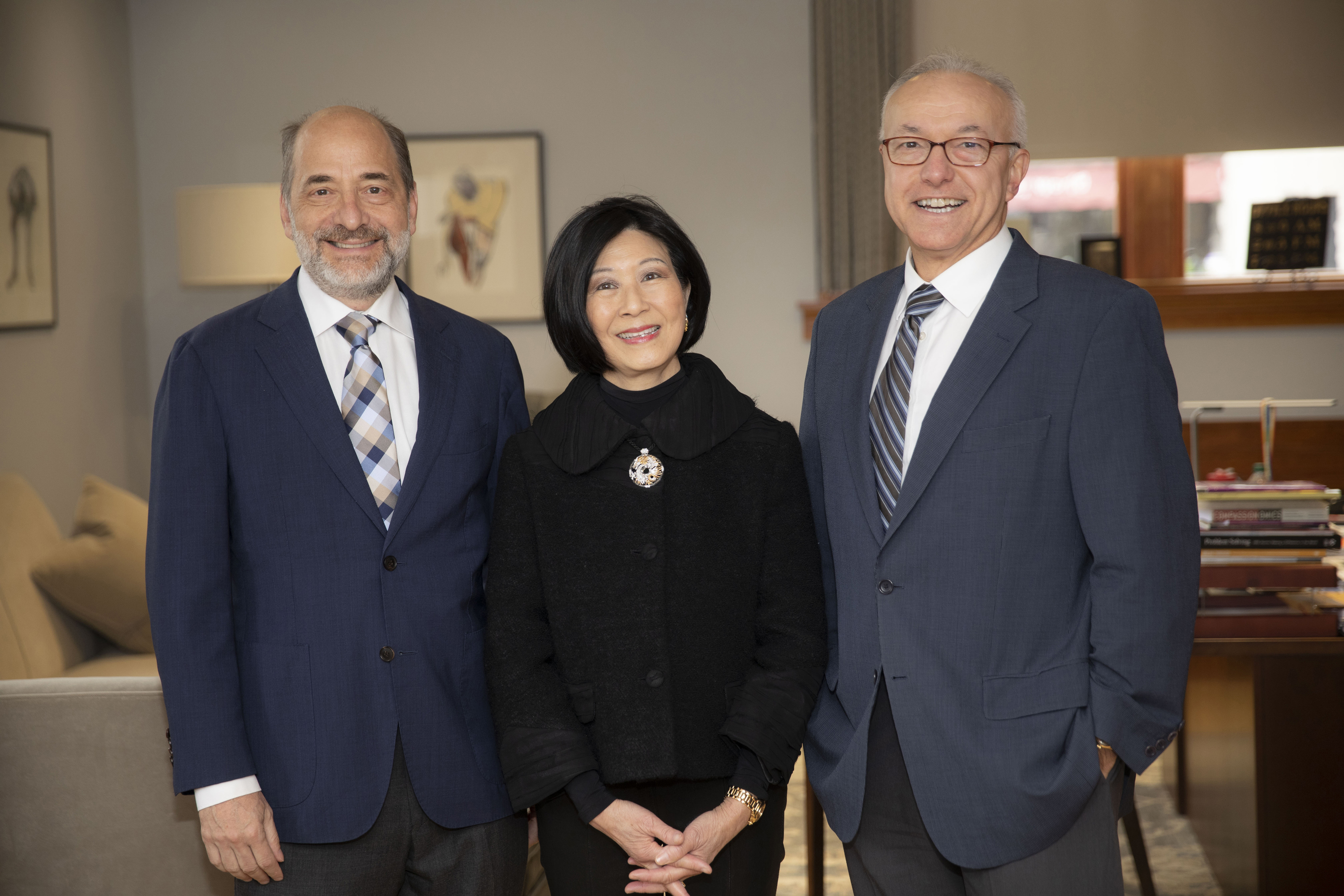 Lisa Yang, center, and her husband, Hock Tan (not shown) have two children on the autism spectrum.