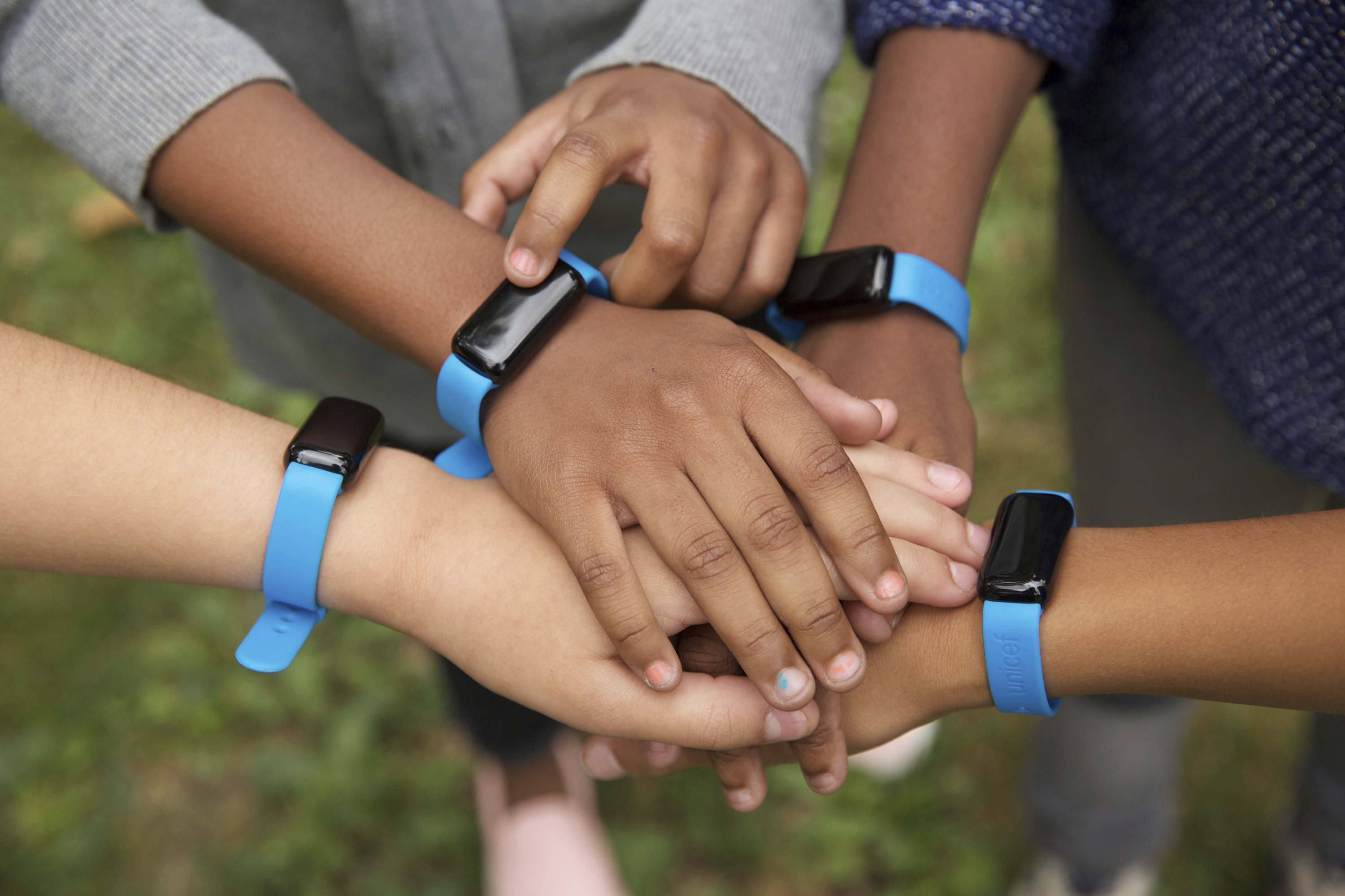 JOINING A FITNESS CRAZE: The Unicef Kid Power activity tracker is a hot retail item that helps the charity raise money while improving children’s health.