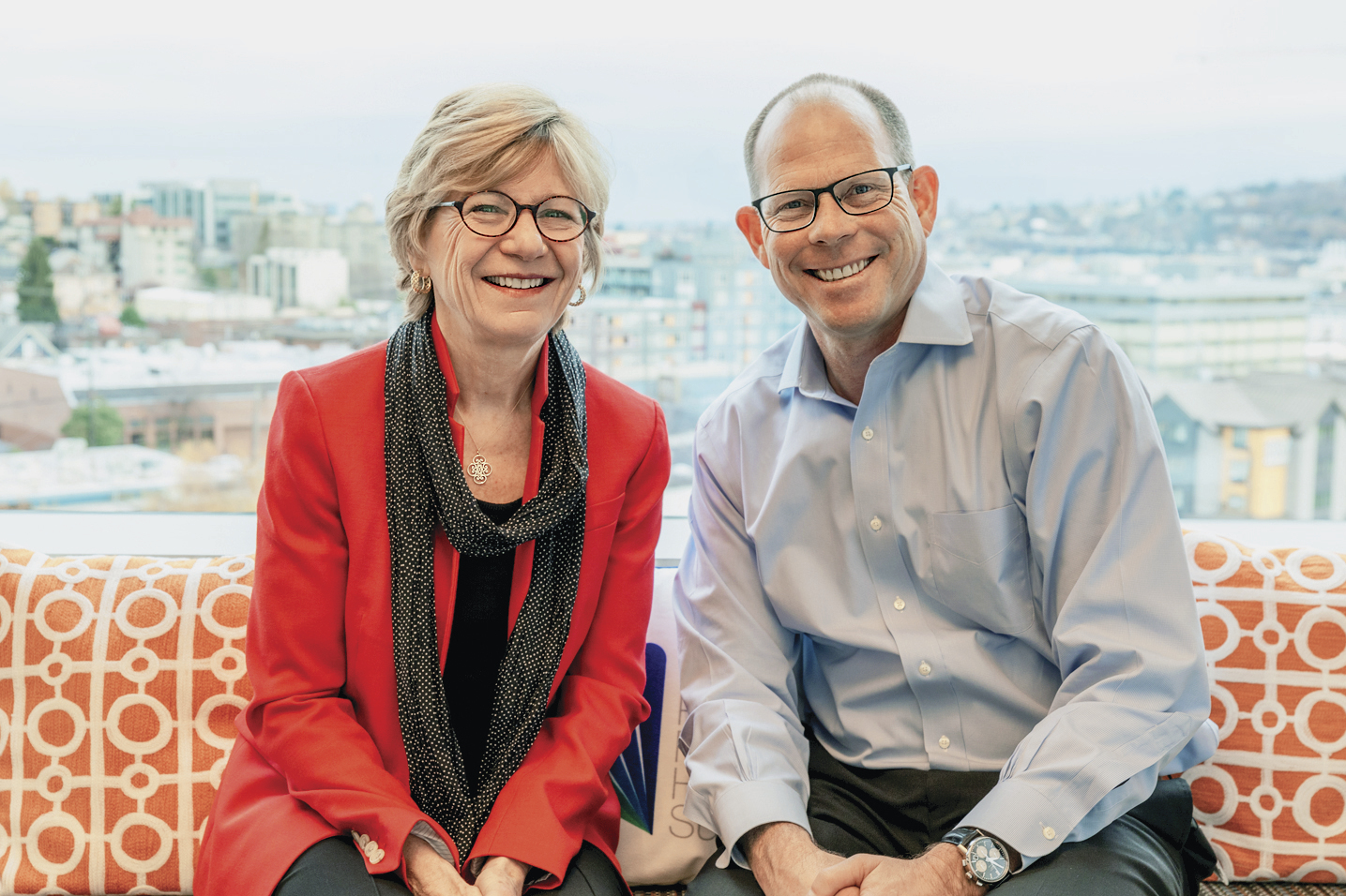 Sue Desmond-Hellmann and Mark Suzman