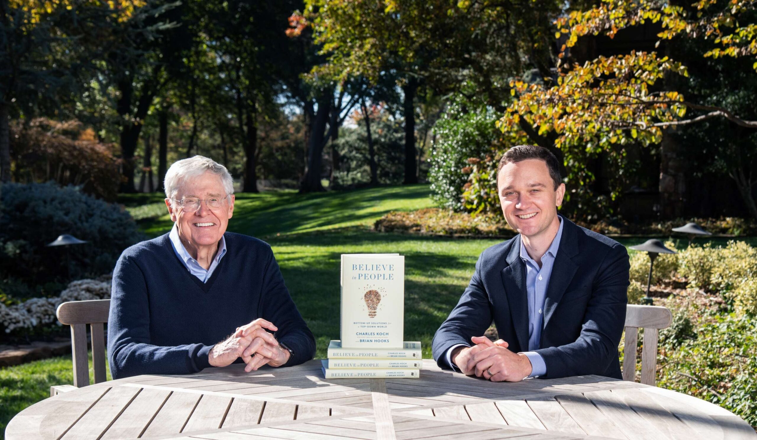Charles Koch (left) and Brian Hooks.