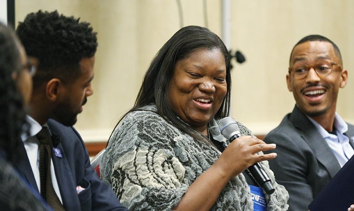 C'Ardiss Gardner Gleser, Program Officer at Satterberg Foundation speaks at the 2019 Annual Conference Council of Michigan Foundations.
