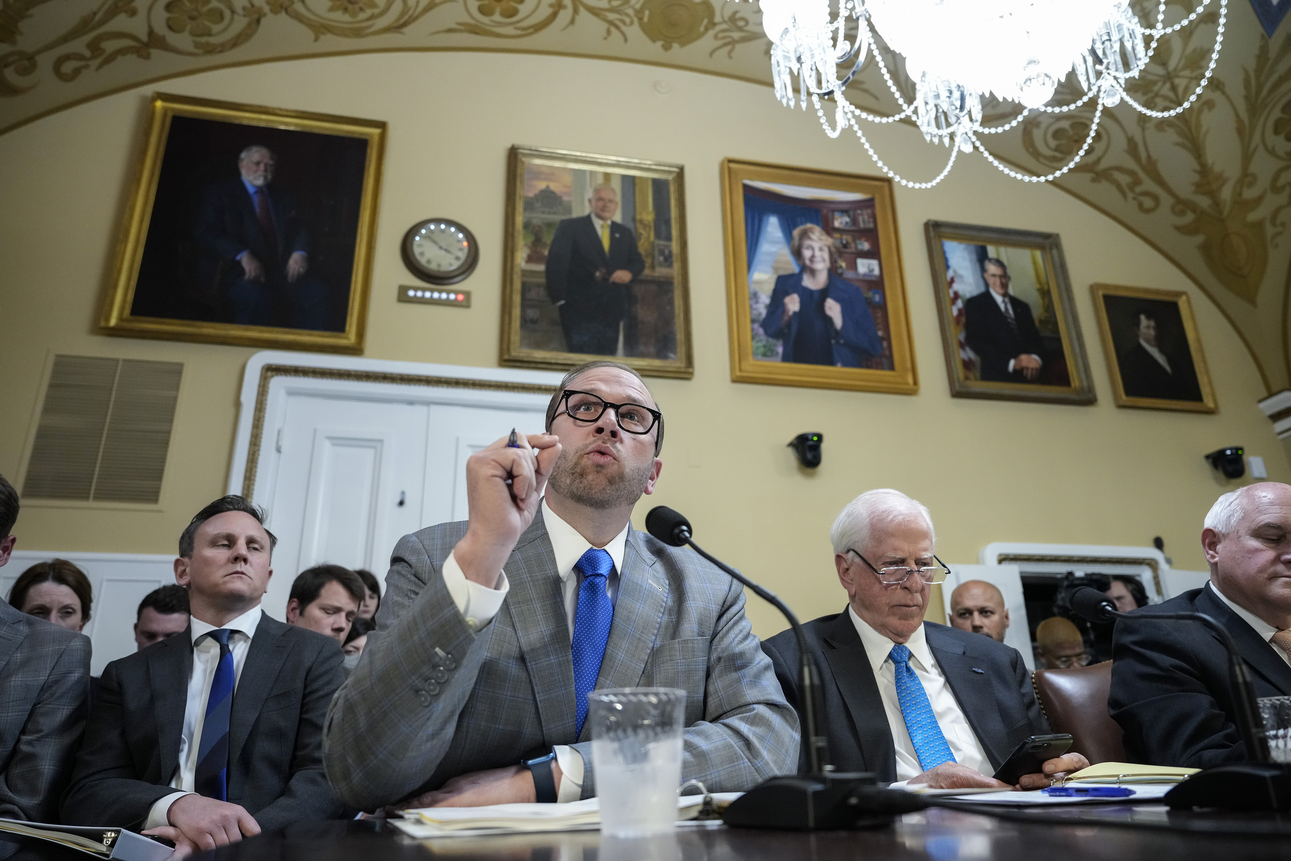 House Ways and Means Committee chairman Rep. Jason Smith (R-MO) speaks during a meeting of the House Rules Committee to consider H.R. 3746 - Fiscal Responsibility Act of 2023 at the U.S. Capitol, May 30, 2023 in Washington, DC. The committee is considering the 99-page Fiscal Responsibility Act, the bipartisan debt ceiling deal that has been agreed to between U.S. President Joe Biden and Speaker of the House Kevin McCarthy (R-CA). (Drew Angerer, Getty Images)