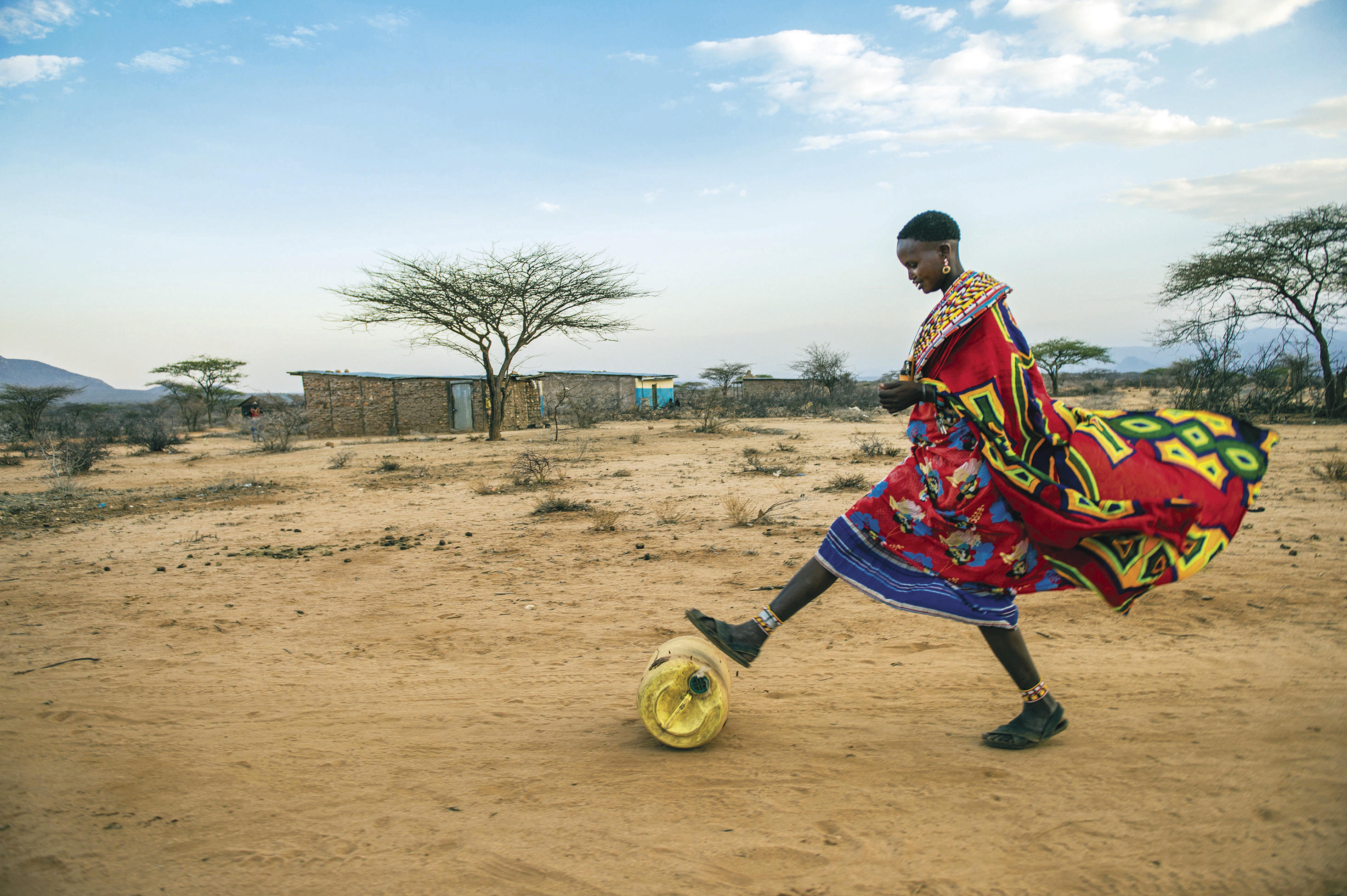 A water project in Kenya