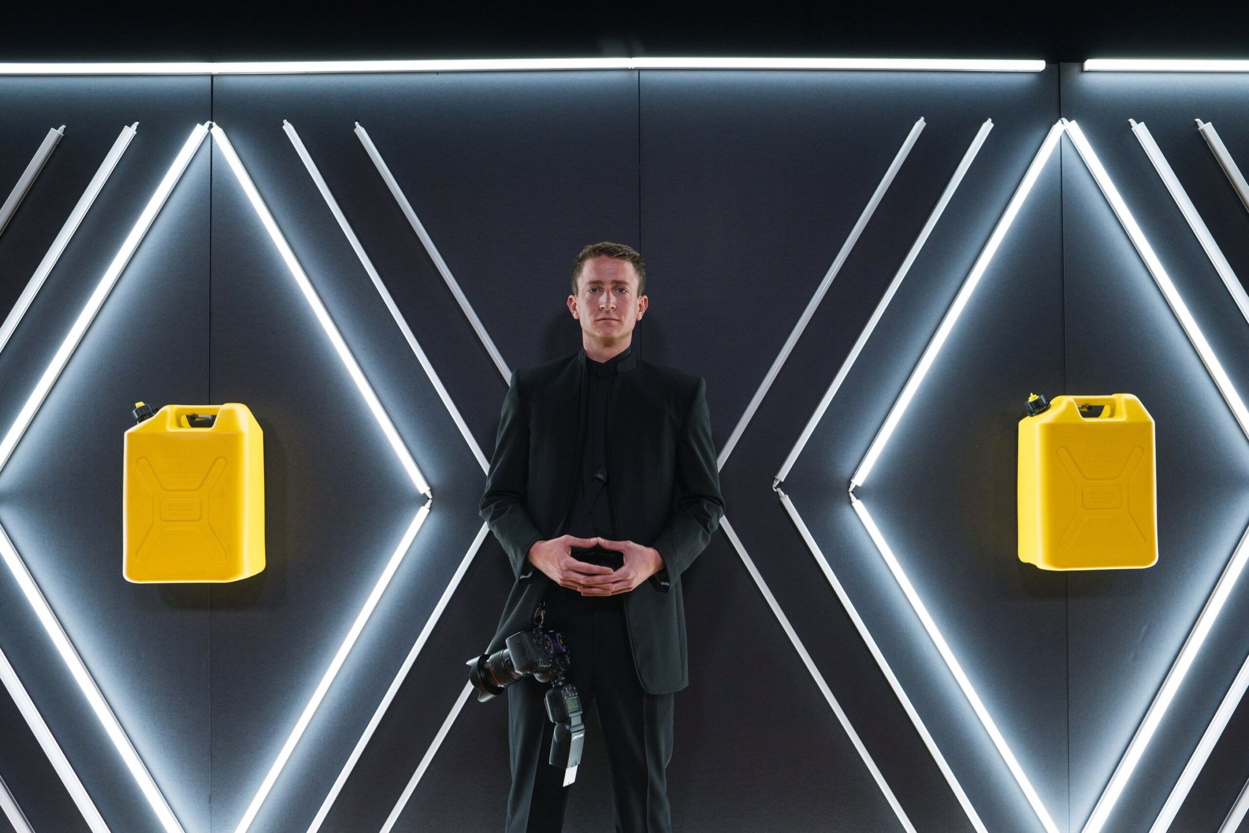 Daniel Olson at the 2018 San Francisco charity: water gala where he volunteered his photographic services.