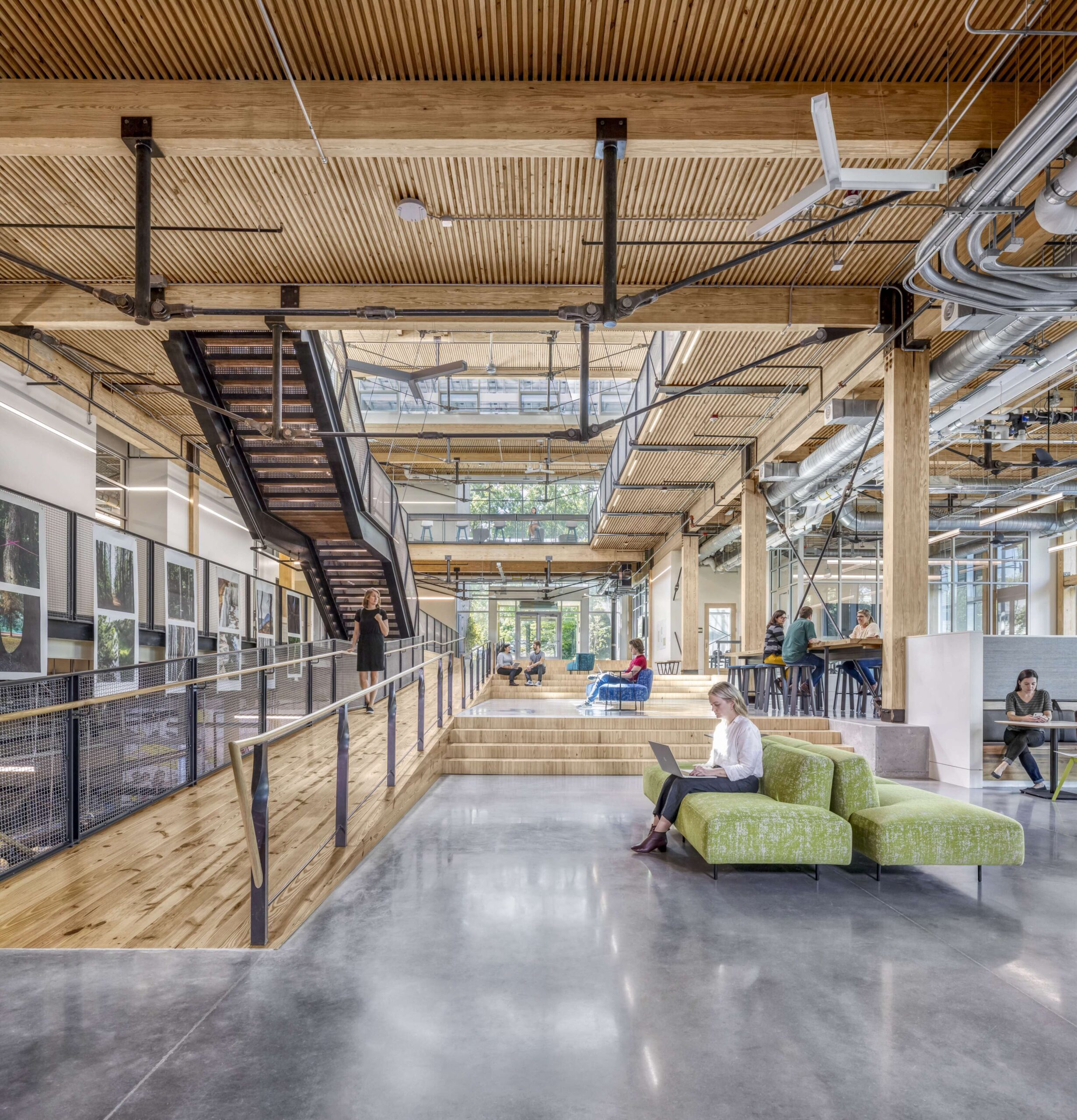 Interior of the Kendeda Building for Innovative Sustainable Design in Atlanta. (Jonathan Hillyer)