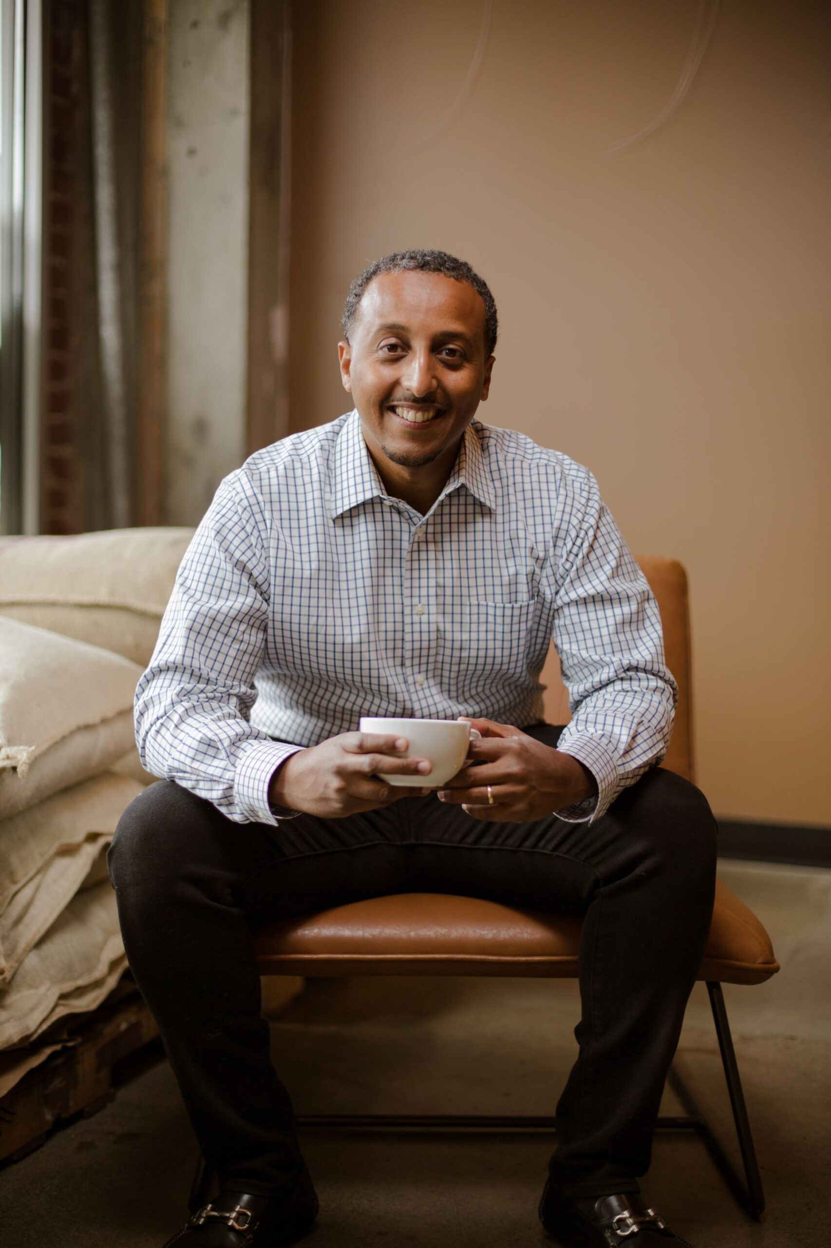 Efrem Fesaha, ower of Boon Boona Coffee