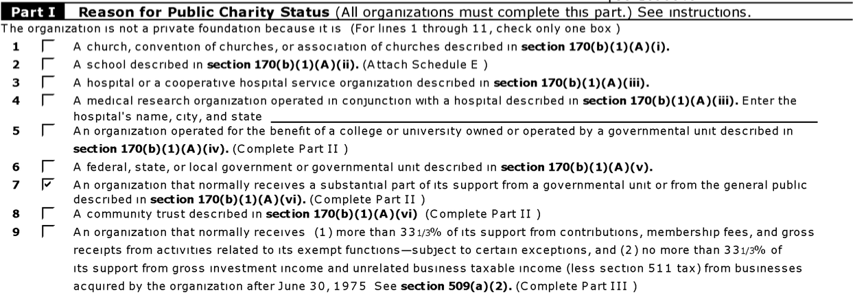 Charity Status, Mission, Programs, and Structure - TFSAP1