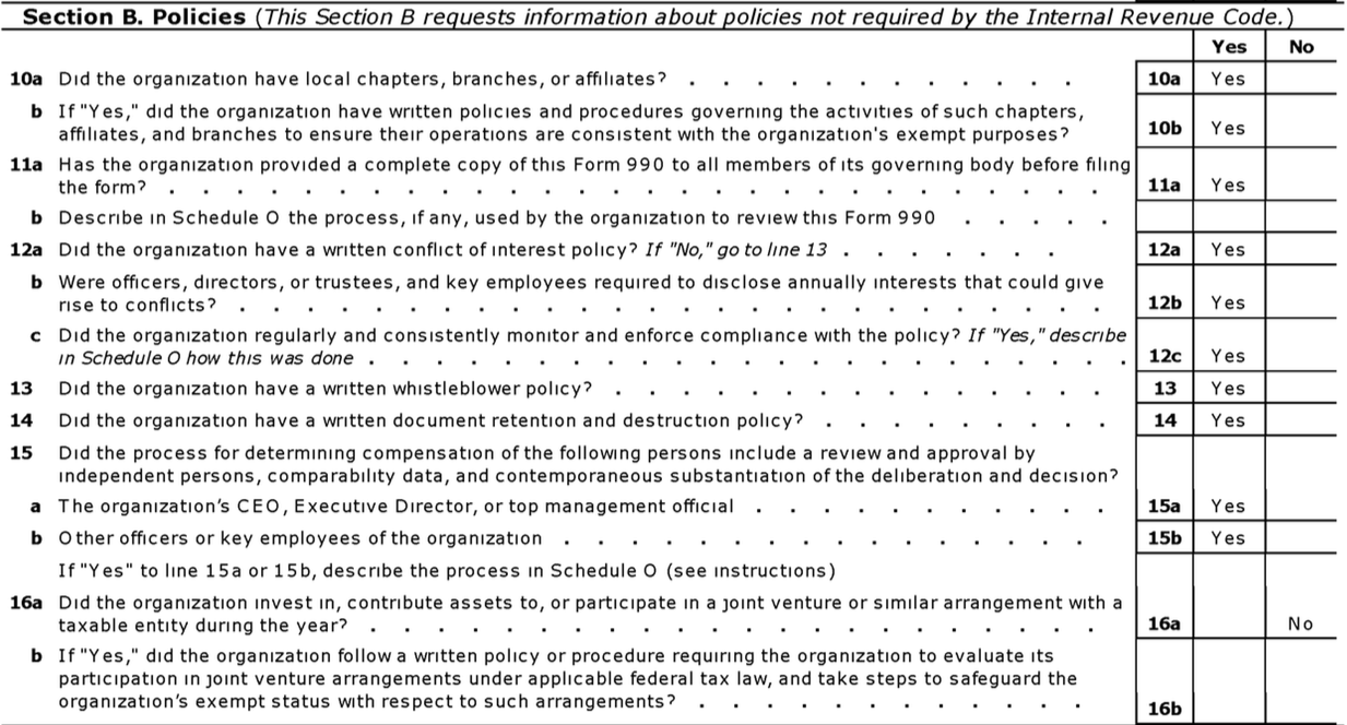 Governance and Disclosure - GW990P6SB
