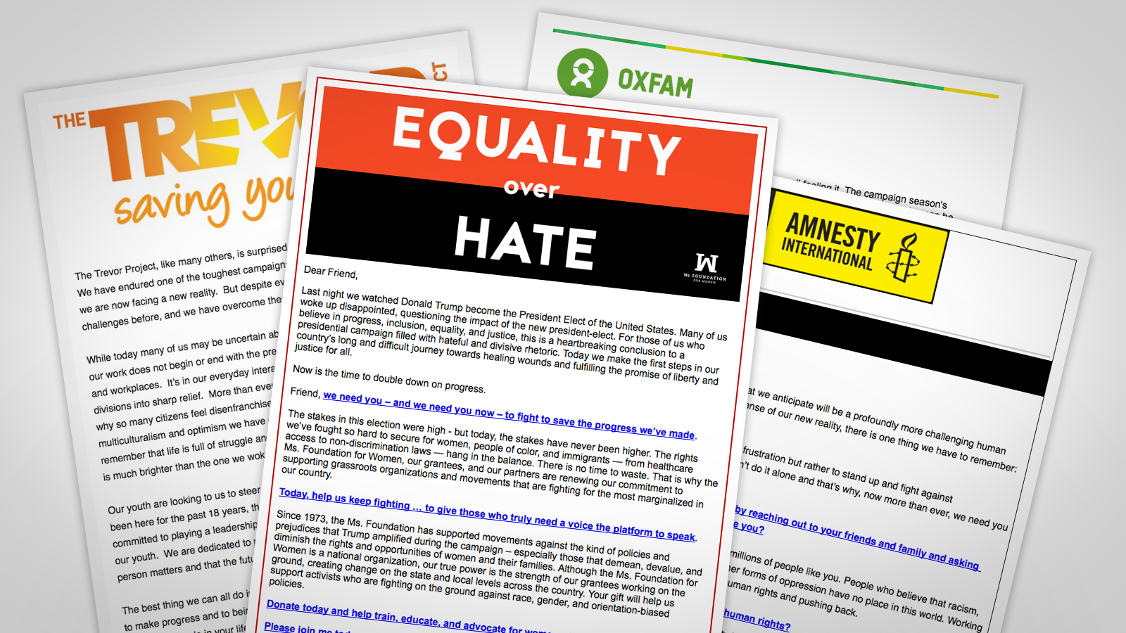 Liberal-Leaning Groups Flood Supporters With Urgent Post-Election Messages