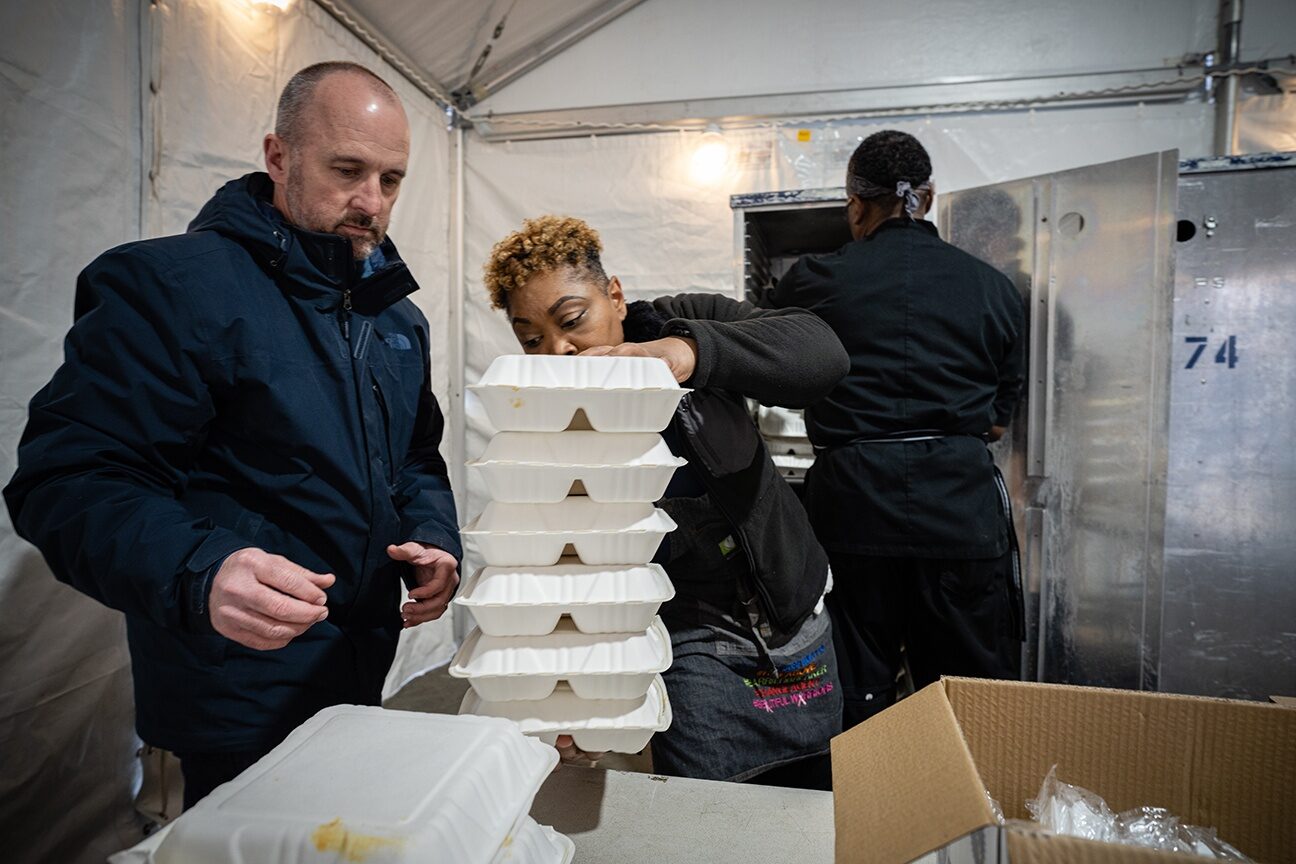 Many local nonprofits must quickly adapt their activities to minimize the spread of the coronavirus. Miriam's Kitchen in Washington, D.C., which feeds the homeless, now serves meals outside instead of indoors. It also cut its volunteer force and is relying on staff.