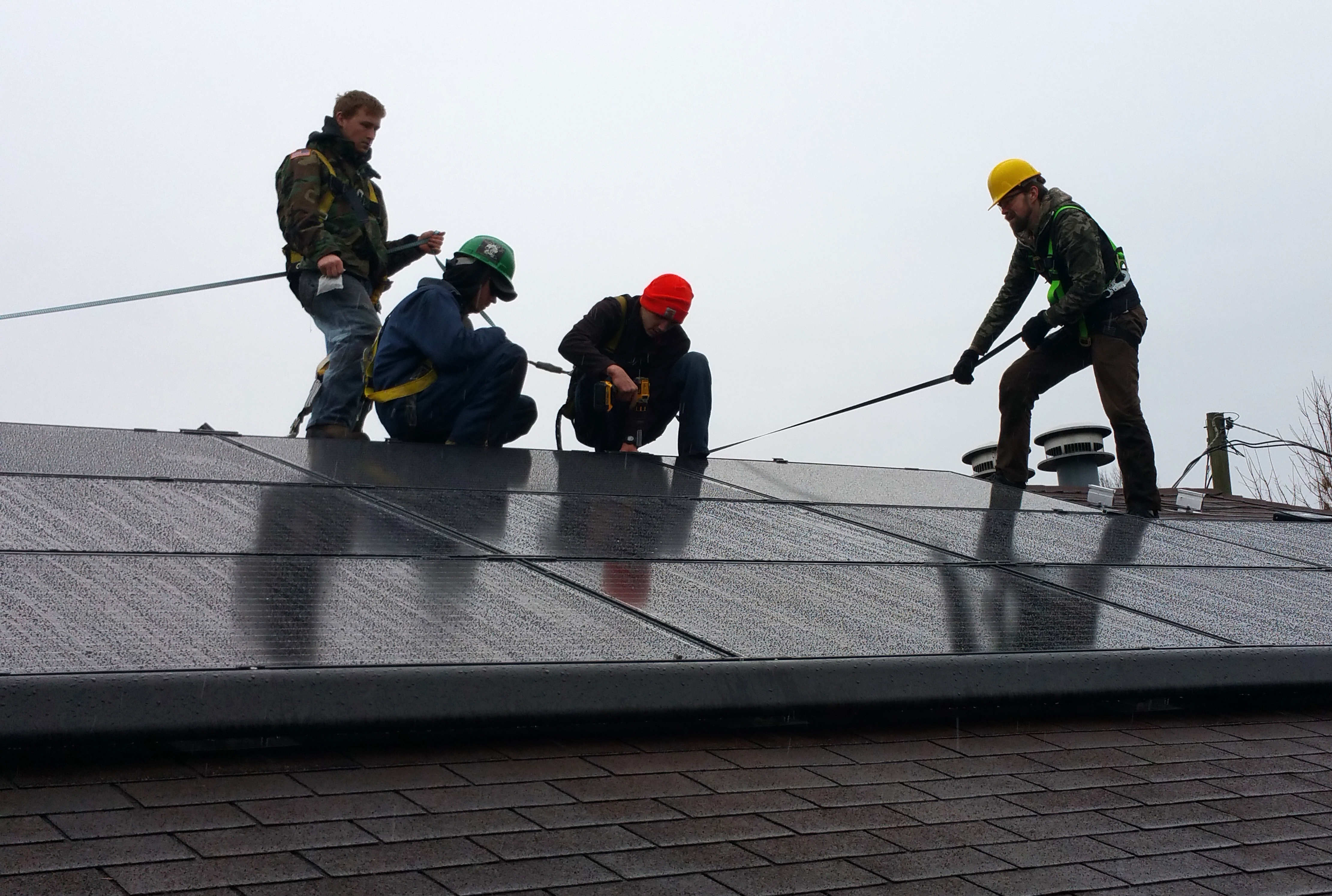 Solar installation at Coalfield Development’s West Edge Factory.