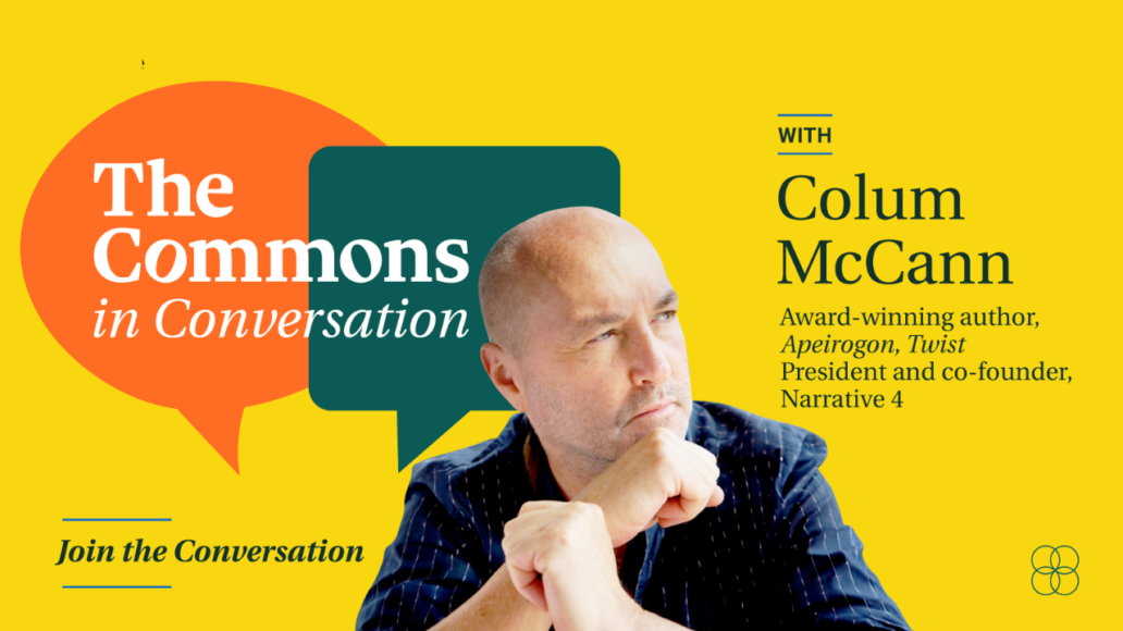 Novelist Colum McCann Visits The Commons