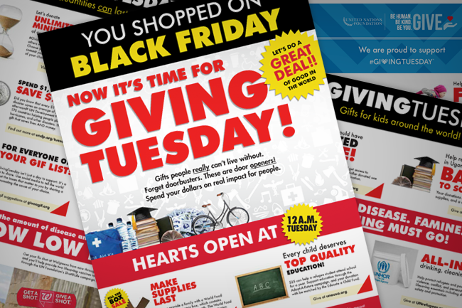 For Giving Tuesday, U.N. Foundation Takes a Page From Retail Ads